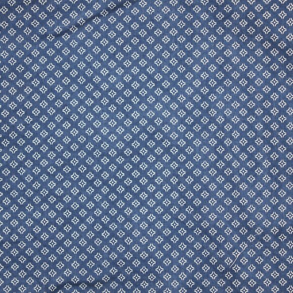 Michael Kors Shirt Mens Large Blue Oxford Slim Button Front Ditzy Geometric Prep - Picture 8 of 9